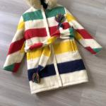 Hudson's Bay Striped Wool Hooded Parka S/M