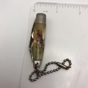 Vintage RCMP Keychain with Pocket Knife and Horse