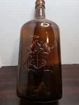 Hudson's Bay Vintage Amber Glass Liquor Bottle