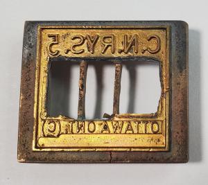 Canadian National Railways Brass Ticket Dater Stamp