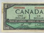 1954 Consecutive $1 Bank of Canada Notes