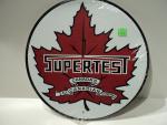 Vintage Supertest Canadian Metal Gas Sign 12