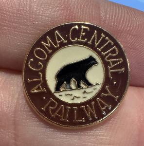 Algoma Central Railway Vintage Railroad Pin Badge
