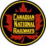 Vintage Canadian National Railways Round Sign