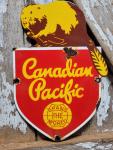 Vintage Canadian Pacific Railway Porcelain Sign