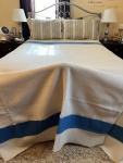 Hudson's Bay Wool Blanket with Blue Stripes