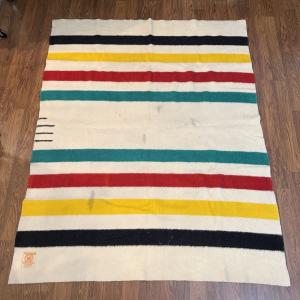 Hudson's Bay Vintage 4 Point Wool Blanket
