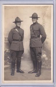 WWI Canadian Mountie Postcard in Uniform, 1915