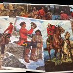 Arnold Friberg RCMP Vintage Artwork 12”x8”
