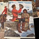 Arnold Friberg RCMP Vintage Artwork 12”x8”