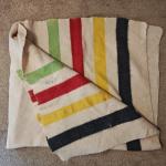 Hudson's Bay Vintage Wool Stripe Throw Blanket