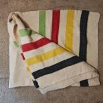 Hudson's Bay Vintage Wool Stripe Throw Blanket
