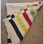 Hudson's Bay Vintage Wool Stripe Throw Blanket