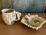 Vintage Canada Souvenir Creamer and Tray Set