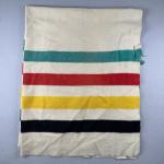 Hudson Bay Vintage Wool Blanket, Multi-Colored Stripes