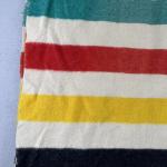Hudson Bay Vintage Wool Blanket, Multi-Colored Stripes
