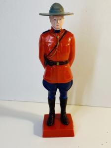 Vintage 1950s Royal Canadian Mountie Plastic Figure