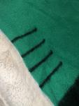 Vintage Hudson's Bay Wool Green Blanket 80"x72