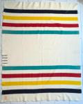 Hudson Bay Vintage Wool Blanket 86" x 66