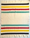 Hudson Bay Vintage Wool Blanket 86" x 66