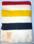 Hudson Bay Vintage Wool Blanket 86" x 66
