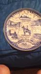Windsor Ceramic RCMP Collector Plate - Blue & White