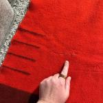 Hudson Bay Vintage 100% Wool Crimson Blanket