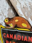 Vintage Canadian Pacific Porcelain Train Sign