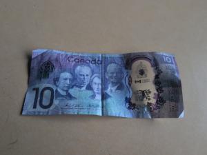 2017 UNC Canadian 10 Dollar Polymer Note