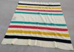 Hudson's Bay Vintage Wool Striped Blanket 64" x 75