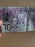 2017 UNC Canadian 10 Dollar Polymer Note