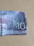 2017 UNC Canadian 10 Dollar Polymer Note