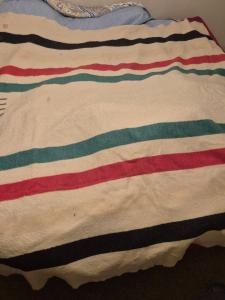 Hudson Bay Vintage Red Label Wool Blanket 1930s