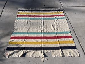 Hudson's Bay Retro Candy Stripe Blanket