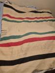 Hudson Bay Vintage Red Label Wool Blanket 1930s