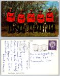 Royal Canadian Mounties Vintage Action Postcard