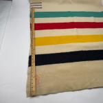 Vintage Hudson Bay Multi-Stripe Wool Blanket