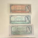 Canada $2 & $1 Banknotes Lot – Vintage Collection