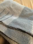 Vintage Hudson's Bay Blue Wool Blanket 64x86