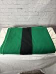Hudson Bay Vintage Green Wool Blanket 75"x84”