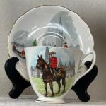 Rare Vintage Bone China Cup & Saucer - Horse