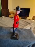 8" Canadian Mountie Plastic Figurine - Vintage Decor