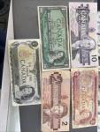 Set of 5 Vintage Canadian Banknotes
