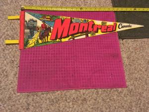 Vintage Montreal RCMP Pennant for Collectors