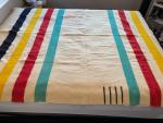 Hudson's Bay Vintage Wool Blanket with Stripes