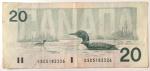 1991 Canadian Twenty Dollar Banknote
