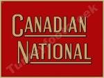 Canadian National Advertising Metal Sign - 3 Sizes