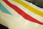 Vintage Hudson's Bay Wool Striped Blanket, 68" x 86