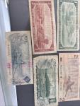 Set of 5 Vintage Canadian Banknotes