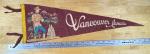 Vintage RCMP Police Vancouver Red Felt Pennant